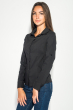 Блуза женская деловая, однотонная 489F001 черный
