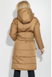 Пальто женское на синтепоне, с широким поясом 72PD215 терракотовый