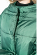 Пальто женское на синтепоне, с широким поясом 72PD215 темно-зеленый
