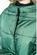 Пальто женское на синтепоне, с широким поясом 72PD215 темно-зеленый