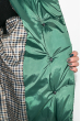 Пальто женское на синтепоне, с широким поясом 72PD215 темно-зеленый