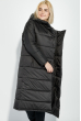 Пальто женское на синтепоне, с широким поясом 72PD215 черный