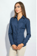 Рубашка женская базовая 392F004 темно-синий