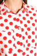 Блузка женская  с принтом 64PD155-1 красно-розовый