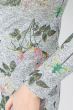 Платье с цветочным принтом 70P023 серый-хаки