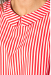 Блузка женская легкая 64PD199 розово-красный / полоска