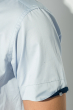 Рубашка мужская с потайной застежкой 50P294 серый