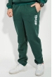 Брюки спортивные с надписью 70PD5017 бутылочный