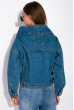 Джинсовая куртка с капюшоном 120PSKL10126 светло-синий
