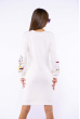 Платье вязаное с вышивкой 171P003 белый