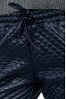 Брюки женские из экокожи, стеганные 64PD2231-5 темно-синий