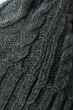 Шапка женская однотонная, вязаная 65PF2093 темно-серый меланж
