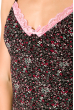 Ночная рубашка женская 107P057 черно-розовый