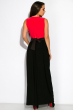 Платье 110P030-2 коралл-черный