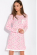Сорочка женская 107P131-3 розово-молочный / принт