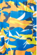 Шорты мужские пляжные принт 165V001-15 оранжево-синий