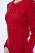 Вязанный женский костюм 129P1024 красный
