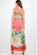 Платье женское 64PD206-1 коралловый , розы