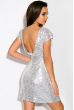 Платье женское 64PD311 серебро-белый