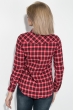 Рубашка женская в клетку  276V001-1 красно-черный