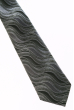 Галстук мужской прошитый сереберистой нитью 50PA0008 баклажан-серебро