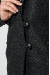 Кардиган женский на крупных пуговицах 64PD230-1 черно-серый твид Кардиган женский на крупных пуговицах 64PD230-1 черно-серый твид