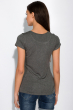 Базовая женская футболка 434V004-3 серый меланж