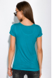 Базовая женская футболка 434V004-3 бирюзовый