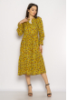 Платье в цветочек 632F013-1 желтый