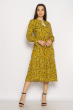 Платье в цветочек 632F013-1 желтый