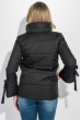 Куртка женская с бантиками на рукавах 72PD201 черный