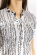 Блуза женская удлиненная 118P293 бело-черный