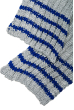 Комплект детский (для мальчика) шапка и шарф в полоску 65PB0006 junior серо-синий