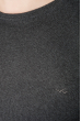 Свитер мужской с галочками на груди 48P3258 темно-серый