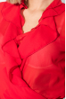 Блузка женская на запах, с оборками 68PD508 красный