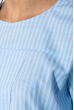 Блузка женская в полоску, с рукавом три четверти 64PD289 голубая полоска