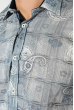 Рубашка мужская принт пейсли, светлая 50P118 серый