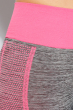 Лосины спортивные женские приталенный крой 19PL105-2 серо-розовый