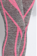 Лосины спортивные женские приталенный крой 19PL105-2 серо-розовый