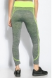 Лосины спортивные женские приталенный крой 19PL105-2 серо-салатовый