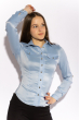 Рубашка женская классическая 118P050 голубой
