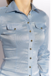Рубашка женская классическая 118P050 голубой