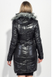 Куртка женская удлиненная, с мехом, приталенная 68PD2137 черный