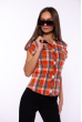 Рубашка женская 118P057-1 морковный