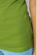 Майка женская с кружевом 985K001 зеленый