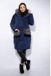 Куртка женская с меховыми карманами 120PAM2089 темно-синий