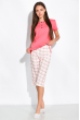 Пижама с вышевкой 107P3519 розово-молочный