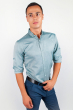 Рубашка мужская светлая №158F025 оливковый