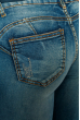 Джинсы женские рваные коленки 928K001 светло-синий