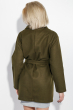 Пальто женское классическое 64PD304-6 темный хаки